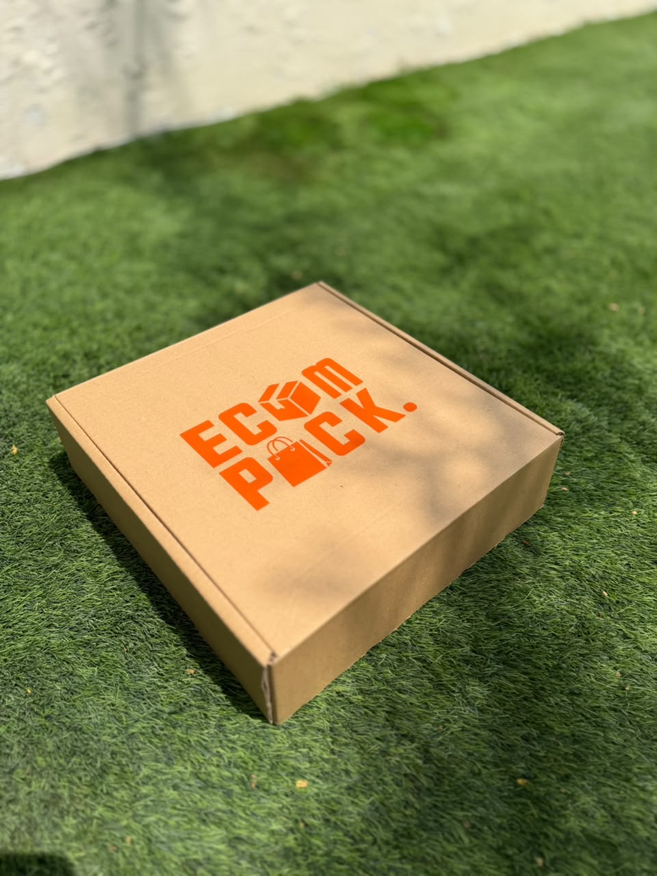 Mailer Corrugated Box - Brown - 34x34x10 cms (Large)
